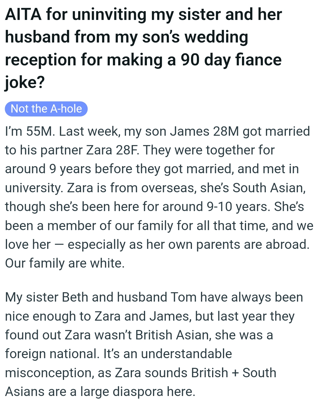 The OP kicks off his story