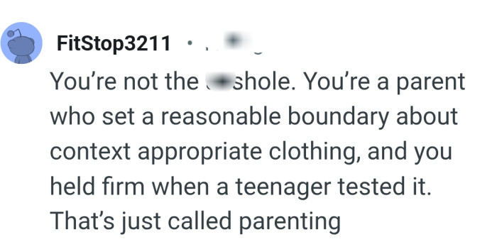 The OP is a parent who is setting reasonable boundaries
