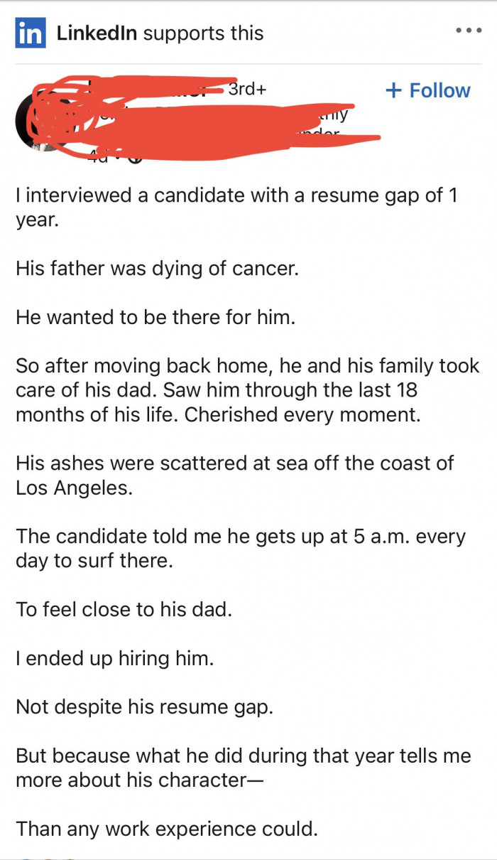 2. “I ran into one today”