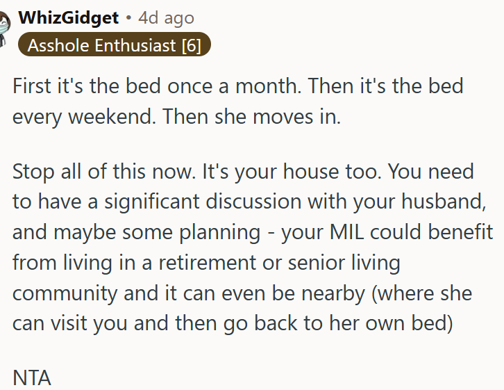 OP Needs to Have a Significant Discussion with Her Husband.