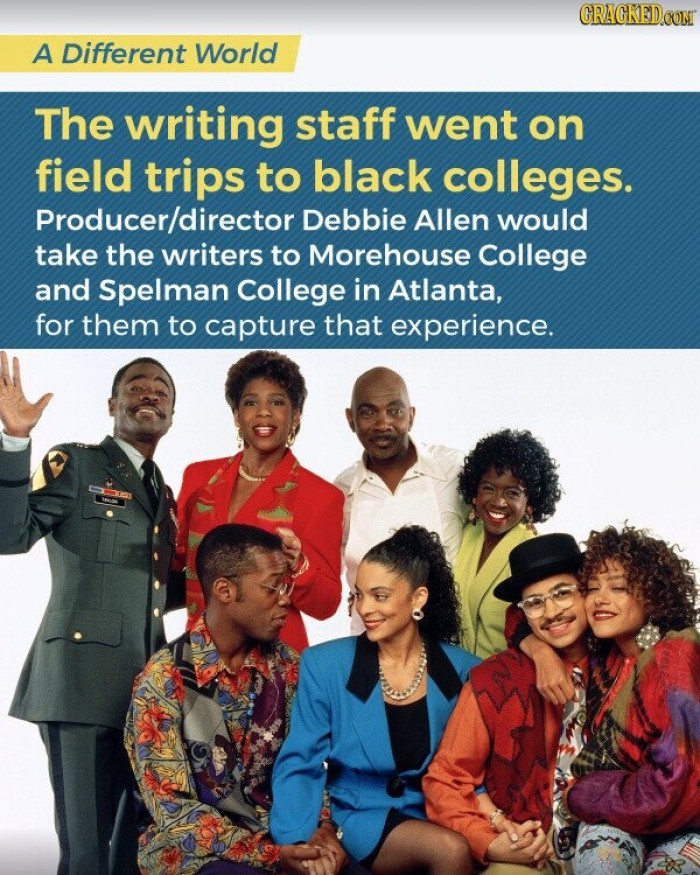 13. A Different World - The Writing Staff Had a Lot of Field Trips