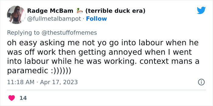 Please show some consideration.