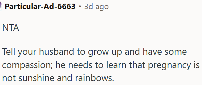 OP's husband needs to grow up.