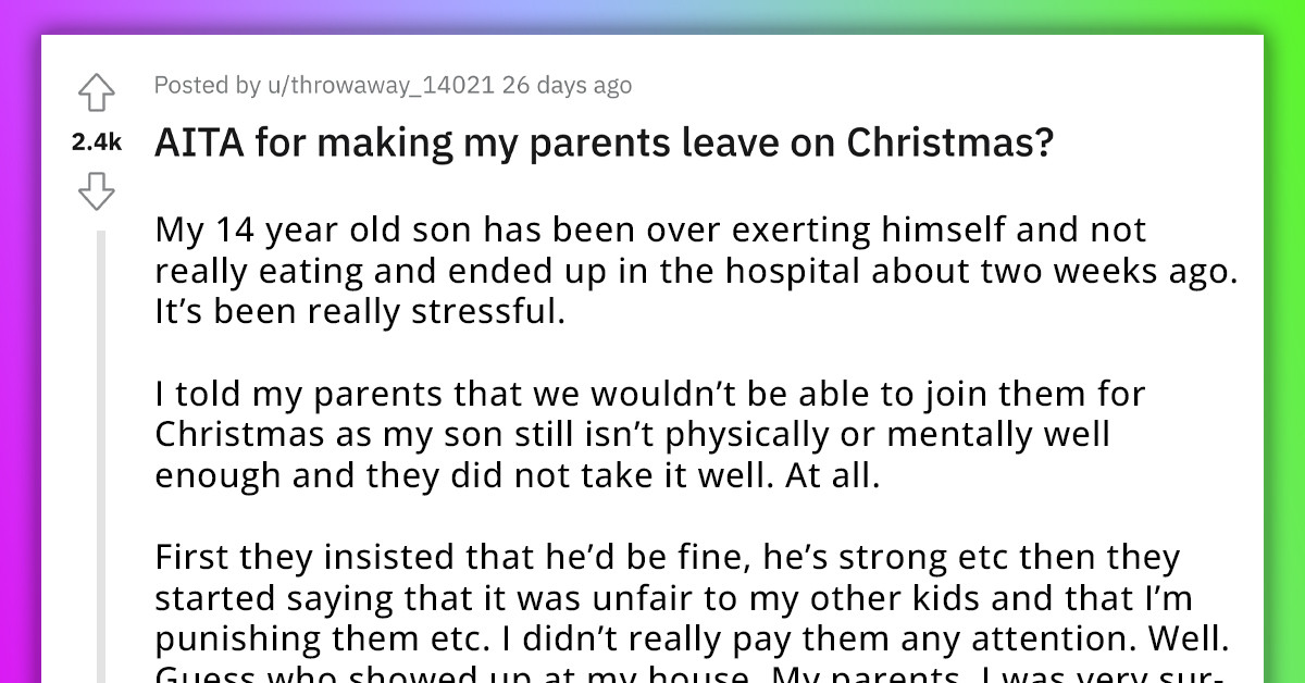 Woman Sends Her Parents Out For Barging Into Her House On Christmas Day, Mom Calls Her Ungrateful And "The Grinch"