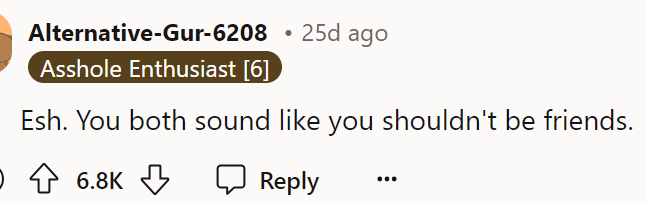 They shouldn't be friends