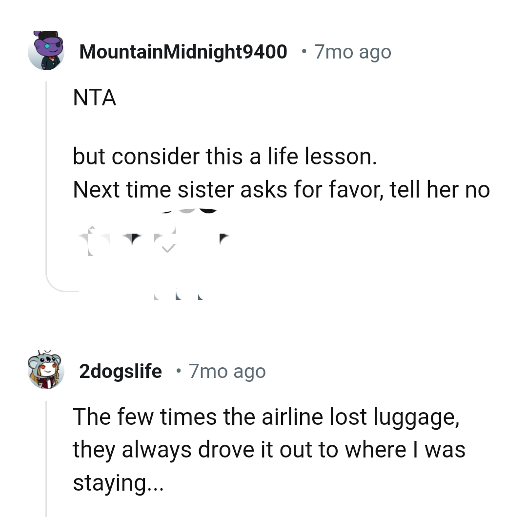 The OP should consider this a life lesson