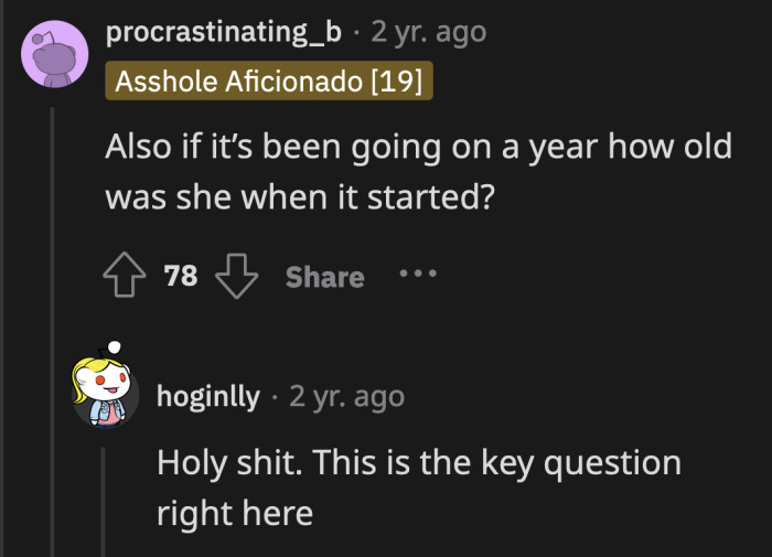 If they've been dating for a year, Anna was 17 years old when this relationship started.