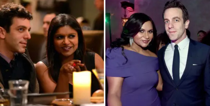 10. B.J. Novak and Mindy Kaling in The Mindy Project: