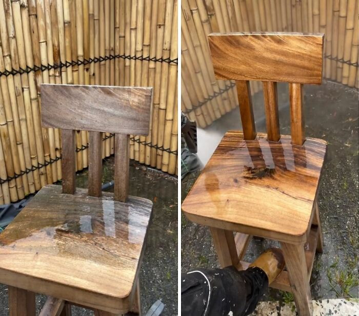 "Wooden Bar Stool"