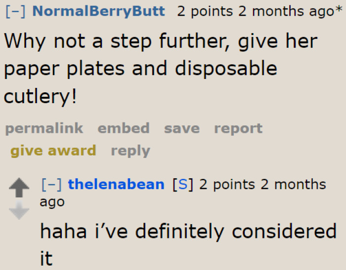 This could work. All the roommate needs to do is dump everything in the trash.