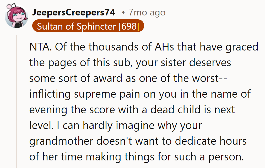 NTA. His Sister's Insensitivity Deserves a Medal. Even a Bakery Couldn't Sugarcoat Her Behavior.