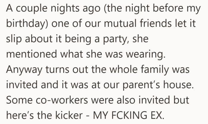 What starts as a spoiled surprise quickly turns into something much heavier once the guest list comes into focus.