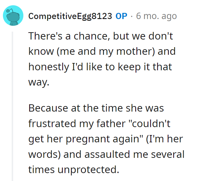 DNA drama: Keeping it mysterious, thanks to frustrated family planning and regrettable 