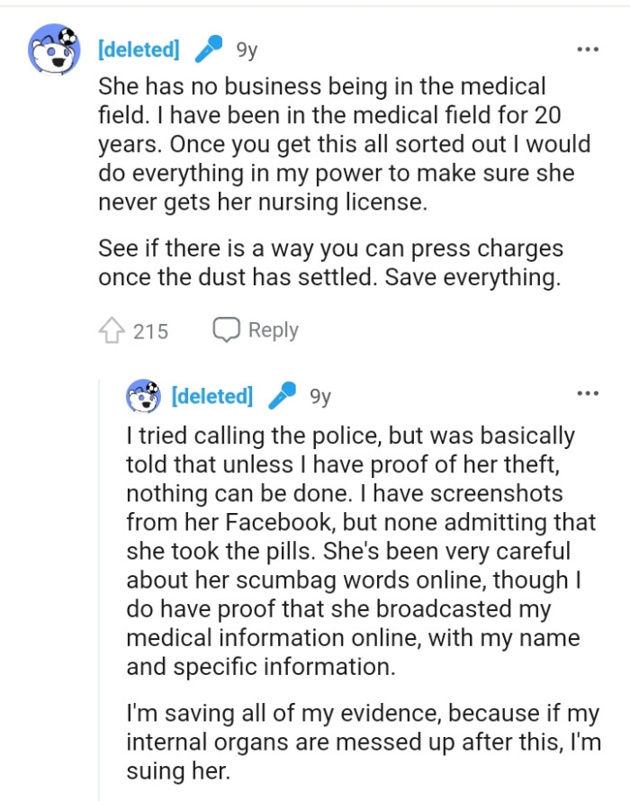 There might be a way to press charges if the dust settles