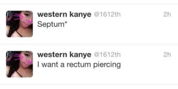 16. There’s quite a difference between those two piercings, don’t you think?