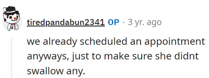 Preemptive vet visits: just to confirm the cat's a pro at dodging chocolate temptation. Who knew cats had such strong willpower?