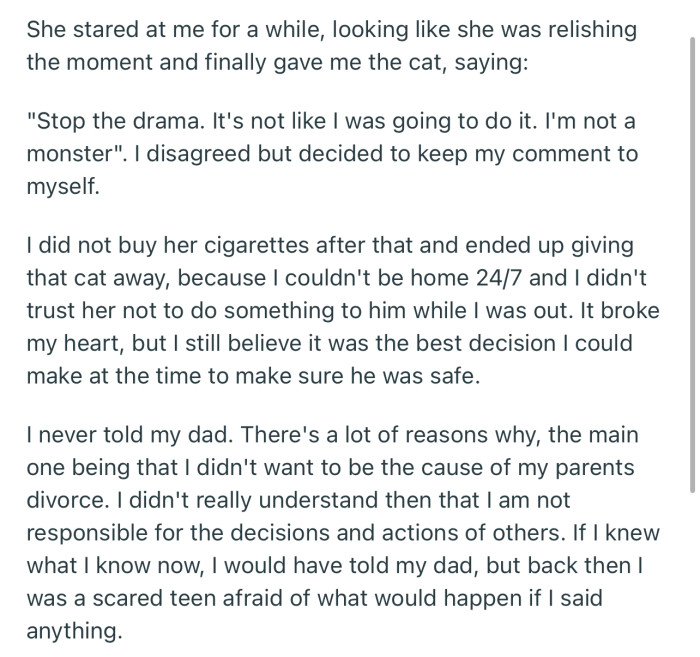 OP’s Mom Returned the Poor Kitten After They Begged and Cried. Unfortunately, That One Act Damaged Their Relationship Permanently