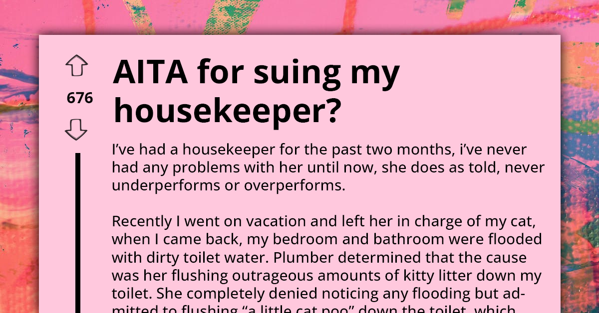 Homeowner Faces $5,000 Plumbing Damage From Housekeeper's Kitty Litter Mistake