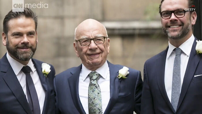 Rupert Murdoch and Bernie Ecclestone.