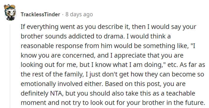 Maybe they are *all* addicted to drama.