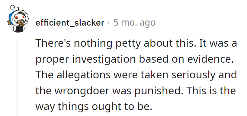 No pettiness here, just evidence and a dash of justice. Workplace drama met its match—this is how it's done.