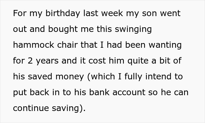 My son got me a hammock