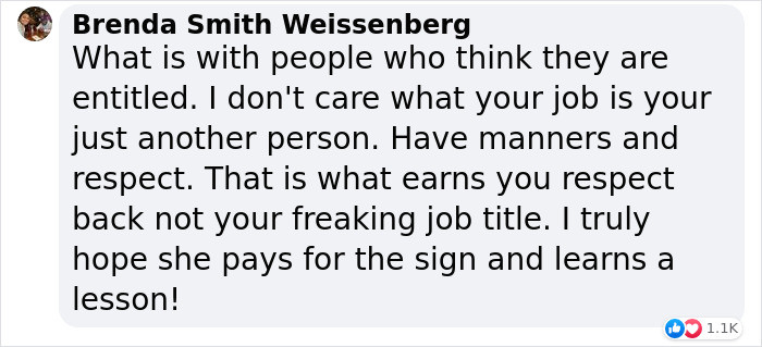 Entitled people everywhere.