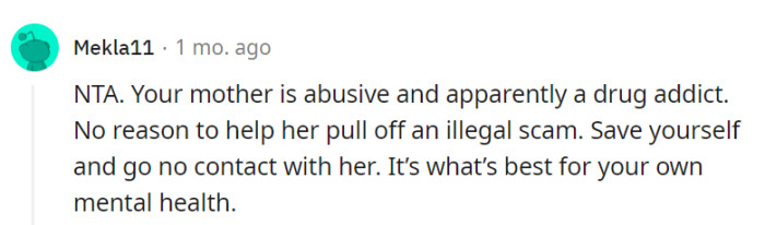 Prioritize your mental health, OP!