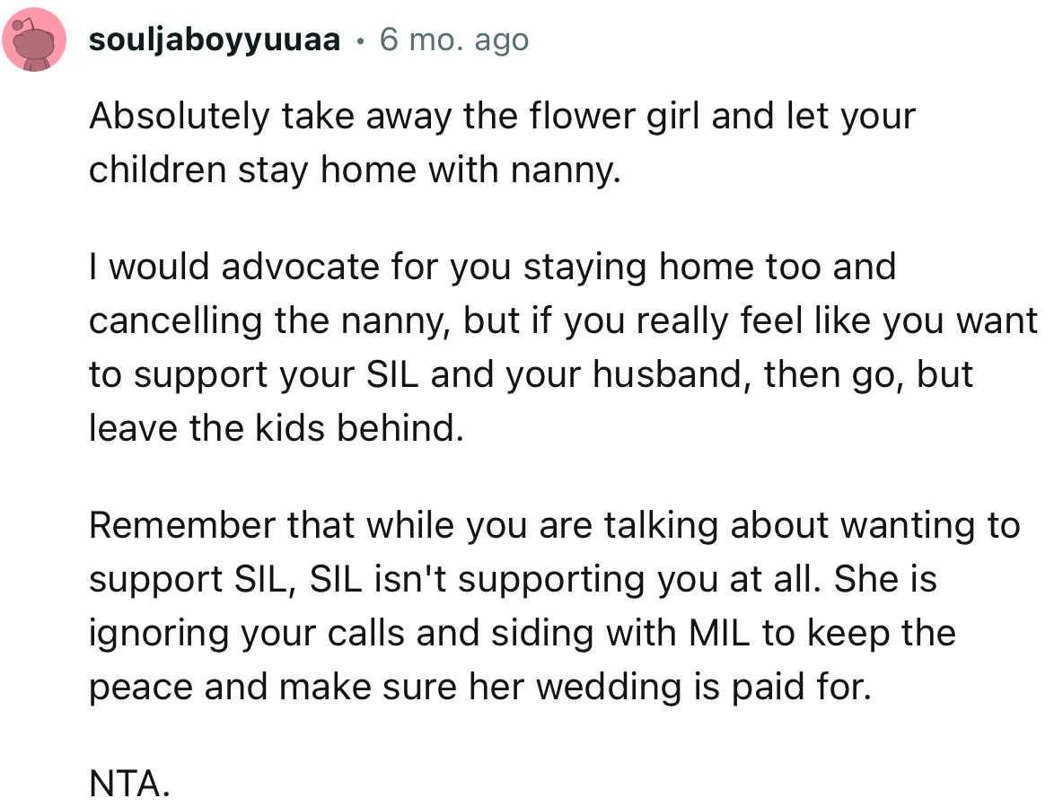 “Remember that while you are talking about wanting to support SIL, SIL isn't supporting you at all.“