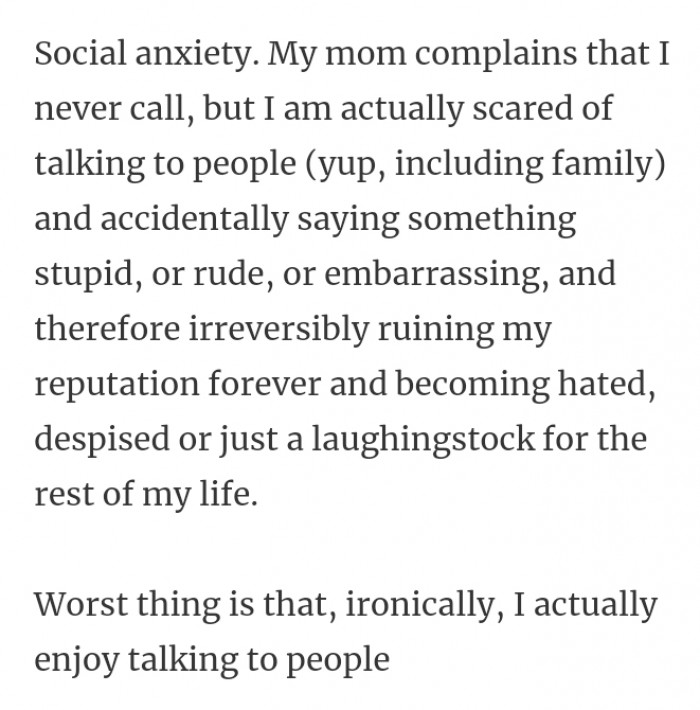 25. Social anxiety