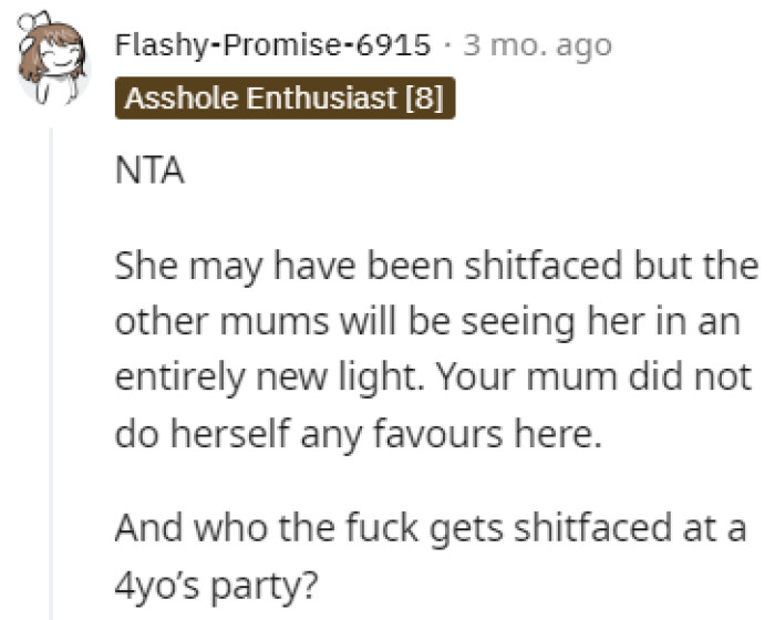 Not doing herself any favors