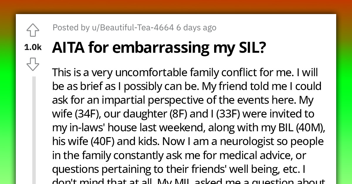 Woman Corrects Sister-In-Law's Outdated Medical Knowledge, Leaving Her Fuming With Rage