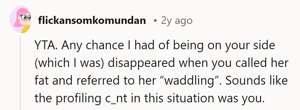 Name-calling erases sympathy. Accusing others of profiling doesn't work if one is guilty themselves.