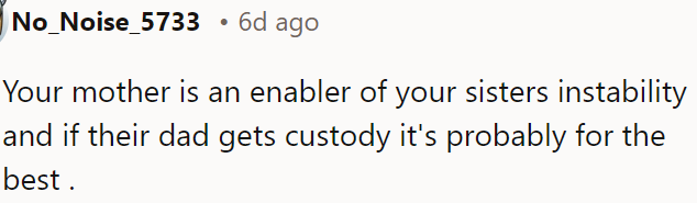 If the kids' dad has custody, it might be beneficial.