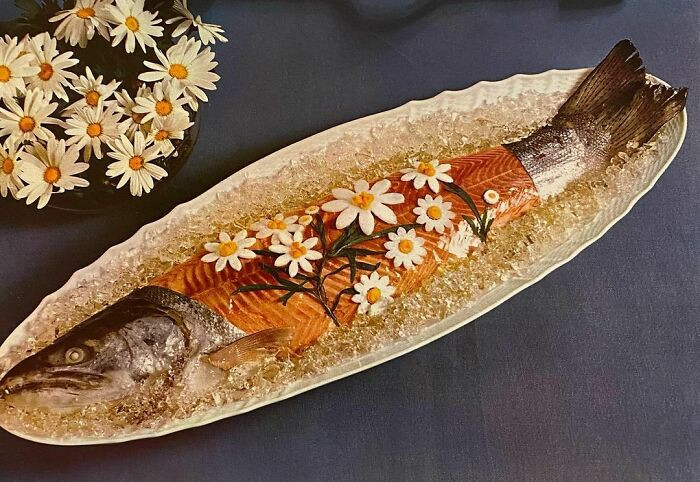 26. Prepare Chilled Glazed Salmon (Gourmet Magazine, 1964)