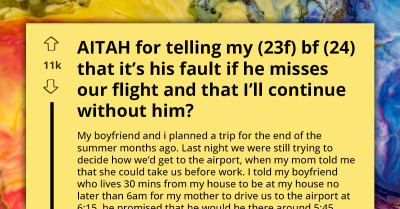 Woman Realizes Relationship Is Doomed When BF Misses Flight And Expects Her To Fix It