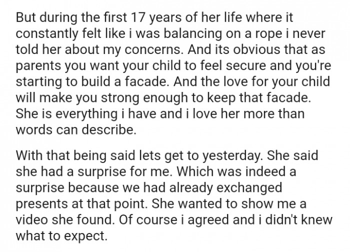 The love for your child will make you strong enough to maintain that image