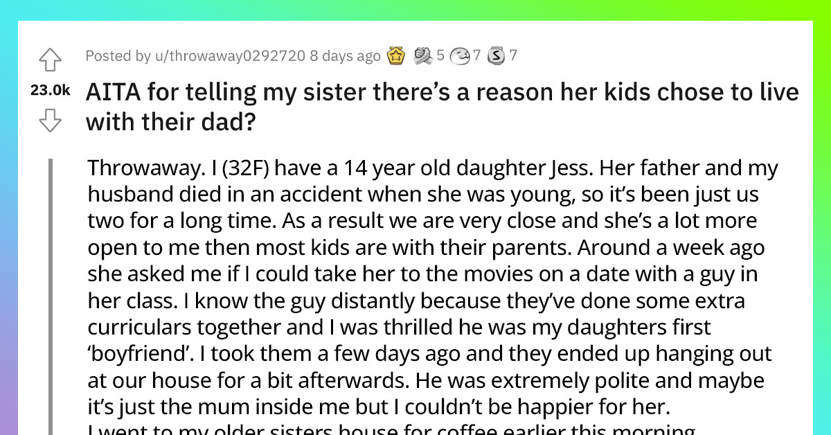 Woman Has Her Parenting Questioned By Her Sister And Responds With Truth About Why Her Sister’s Kids Have Abandoned Her