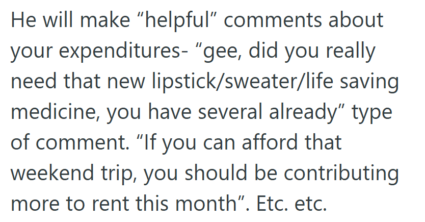 Budgeting with Him Sounds Like Living with a Passive-Aggressive Accountant.