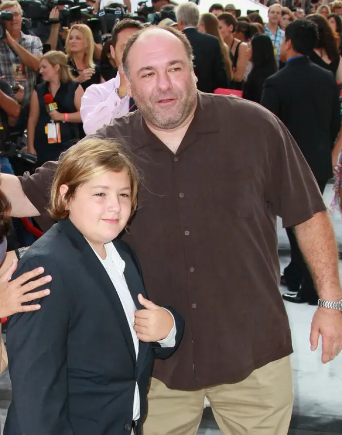 32. James Gandolfini's son, Michael Gandolfini, back then: