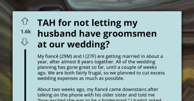 Frugal Bride Sparks Debate By Banning Groomsmen At Wedding Due To Lack Of Friends