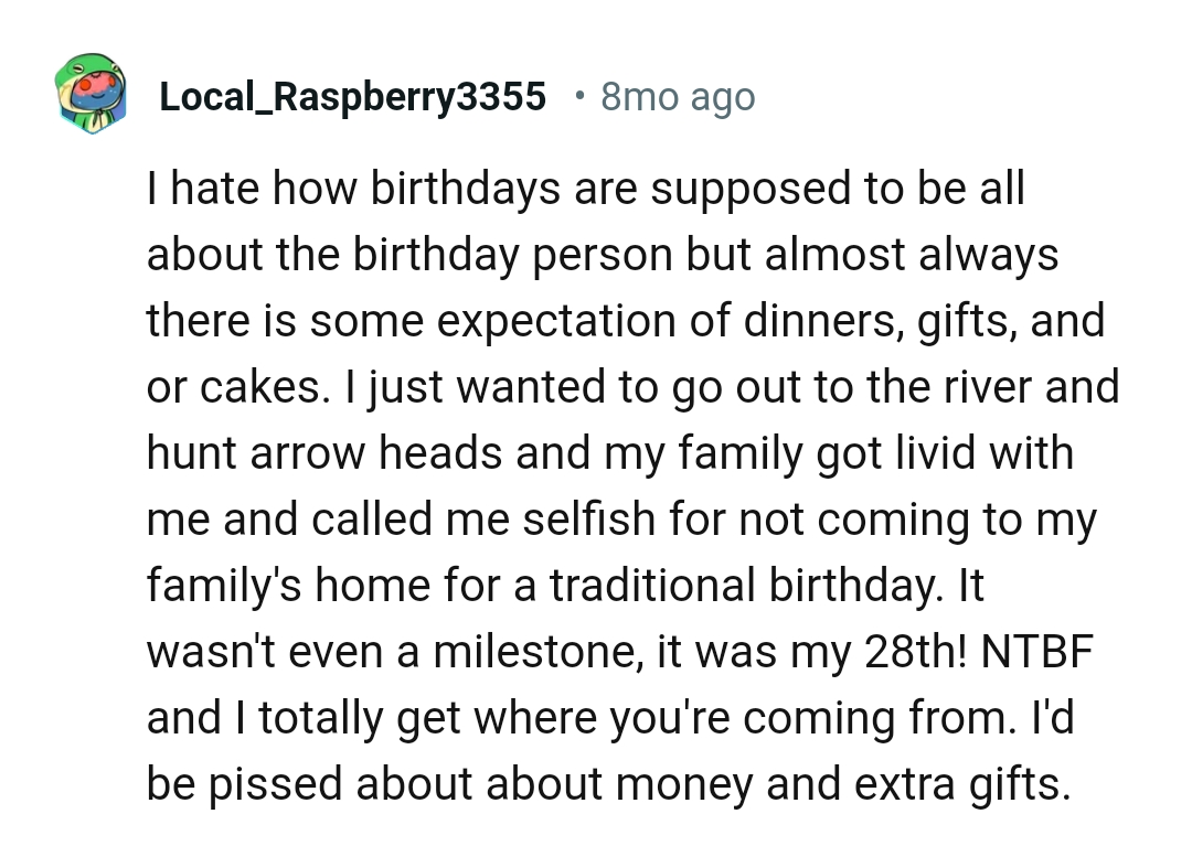 There is always an expectation