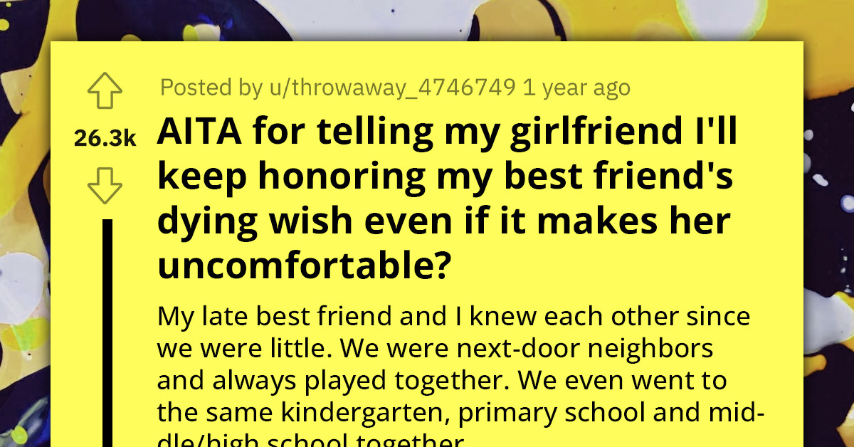 Guy Has Tradition To Visit Best Friend's Grave Every Year And Wear Her Scrunchie On His Wrist, But His Girlfriend Calls Him "Pathetic For Wearing A Dead Girl's Scrunchie"