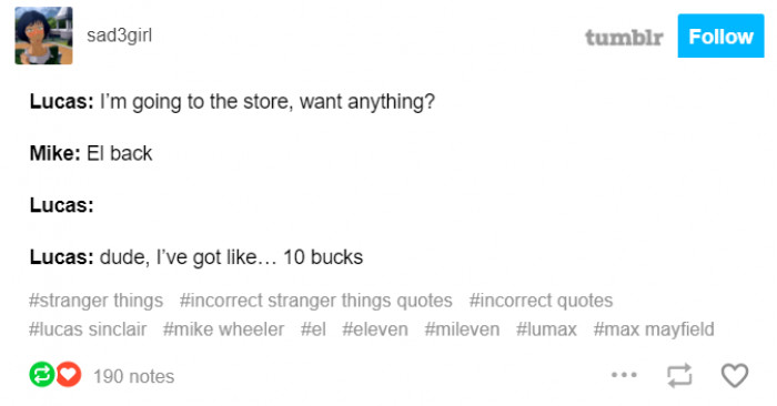 20. 10 bucks for El back?