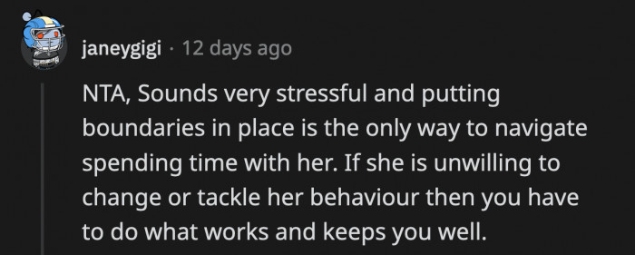 It's a shame that OP has to go through hoops before she can feel comfortable