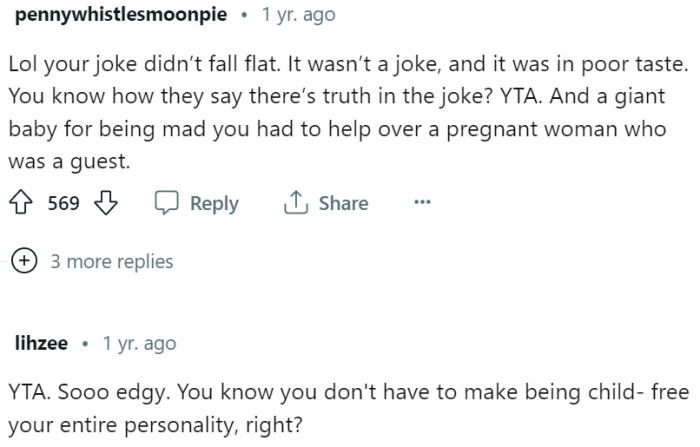 It looks like OP made being child-free his entire personality