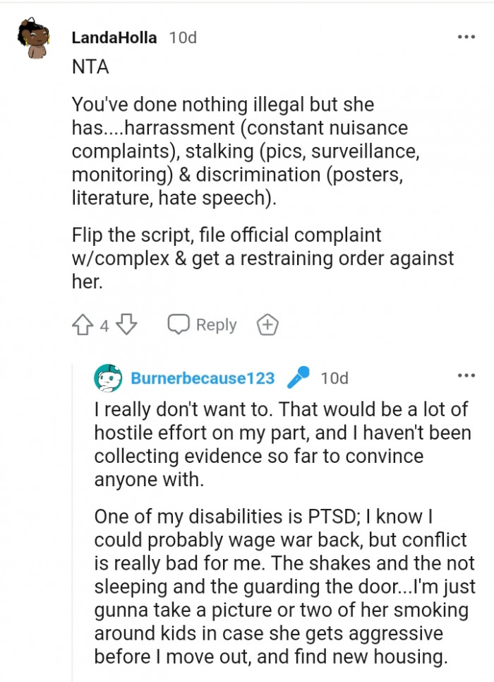 Flip the script and file an official complaint