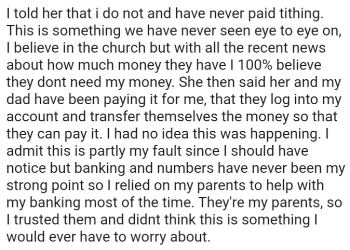 They Log into the OP's Account and Transfer Themselves the Money So That They Can Pay It