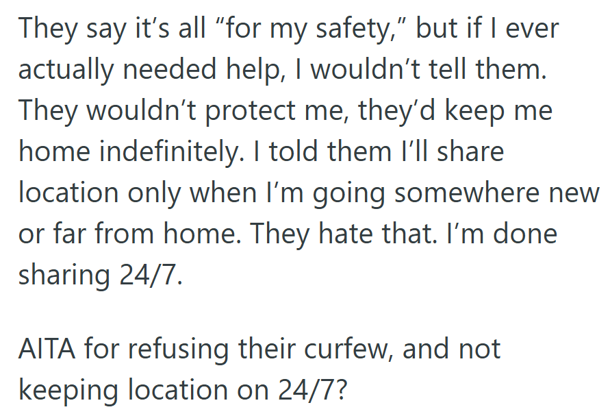 She wasn’t asking for freedom without limits—just trust without constant surveillance.