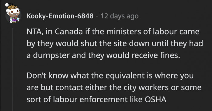 In other places, the workers would have to patiently wait to continue whatever work they were doing until they have things in order